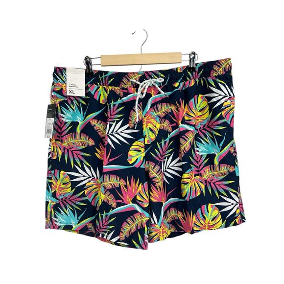 Target Other - Original Use Target Neon Palm Print Swim Trunks Men’s XL NWT